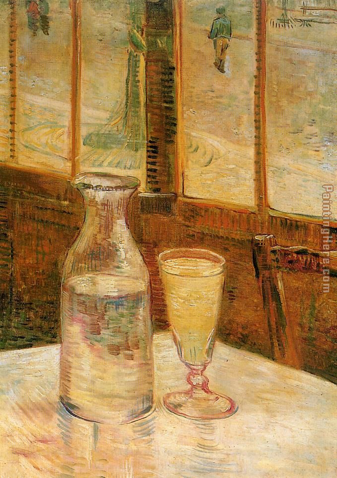 Still Life with Absinthe painting - Vincent van Gogh Still Life with Absinthe art painting